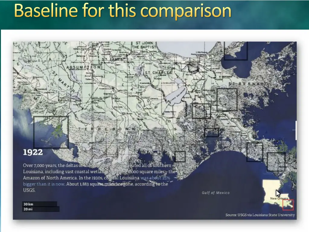 baseline for this comparison