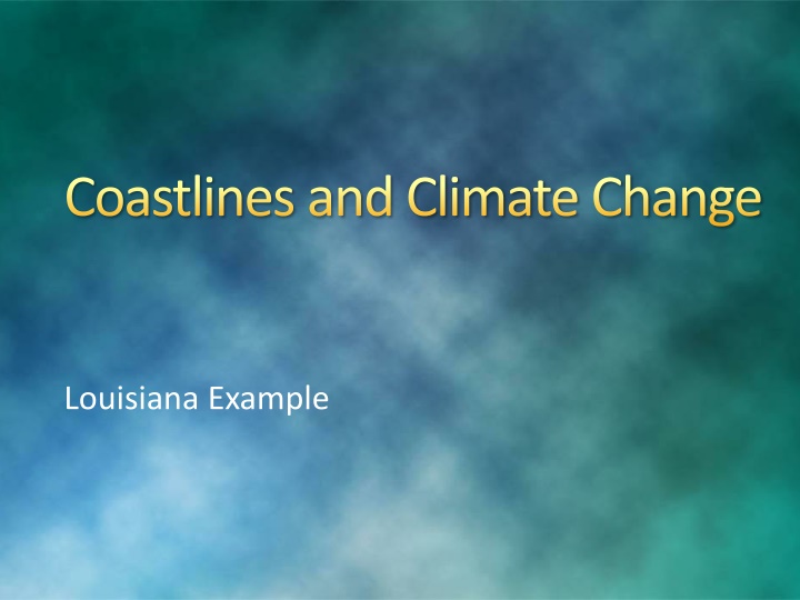 coastlines and climate change