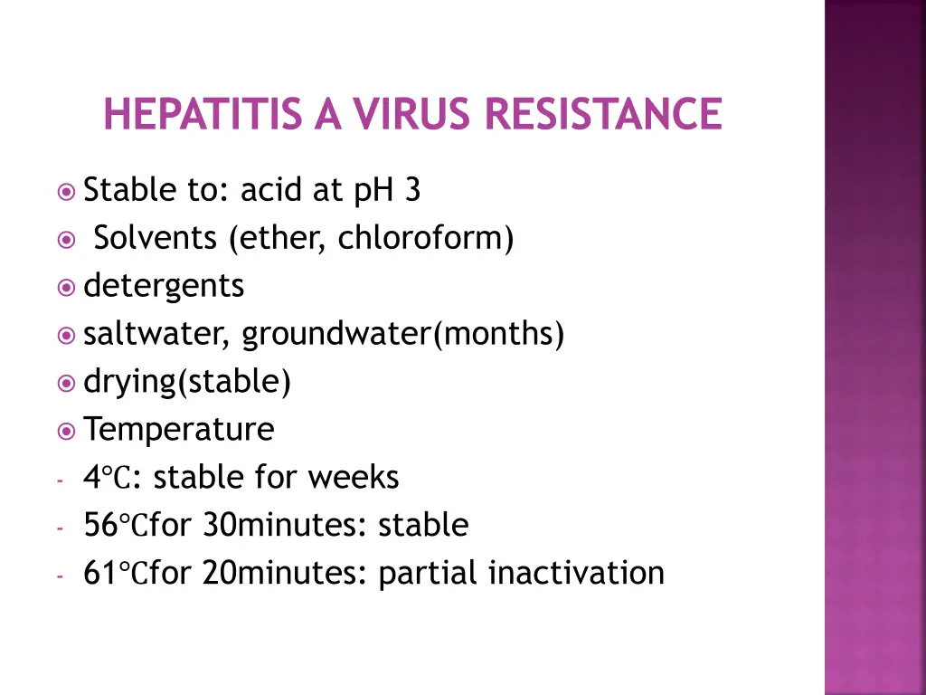 hepatitis a virus resistance