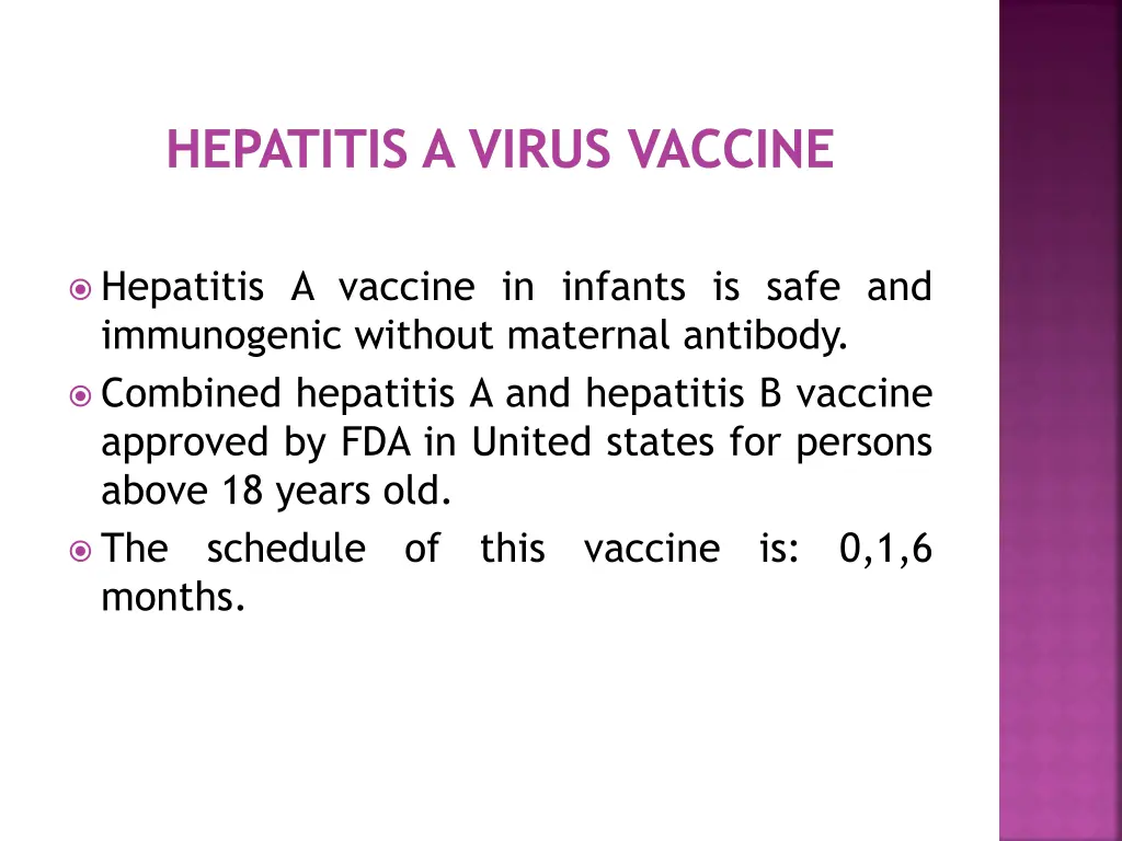 hepatitis a virus vaccine