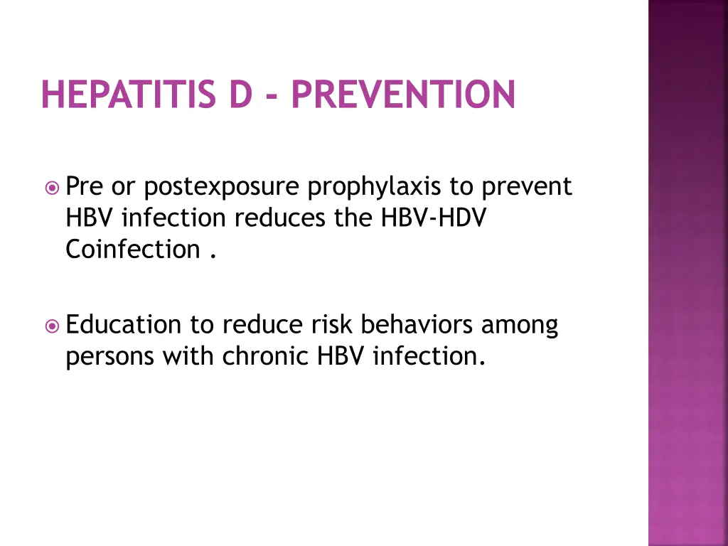 hepatitis d prevention