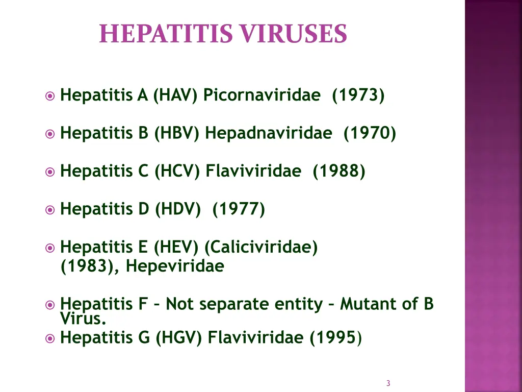 hepatitis viruses