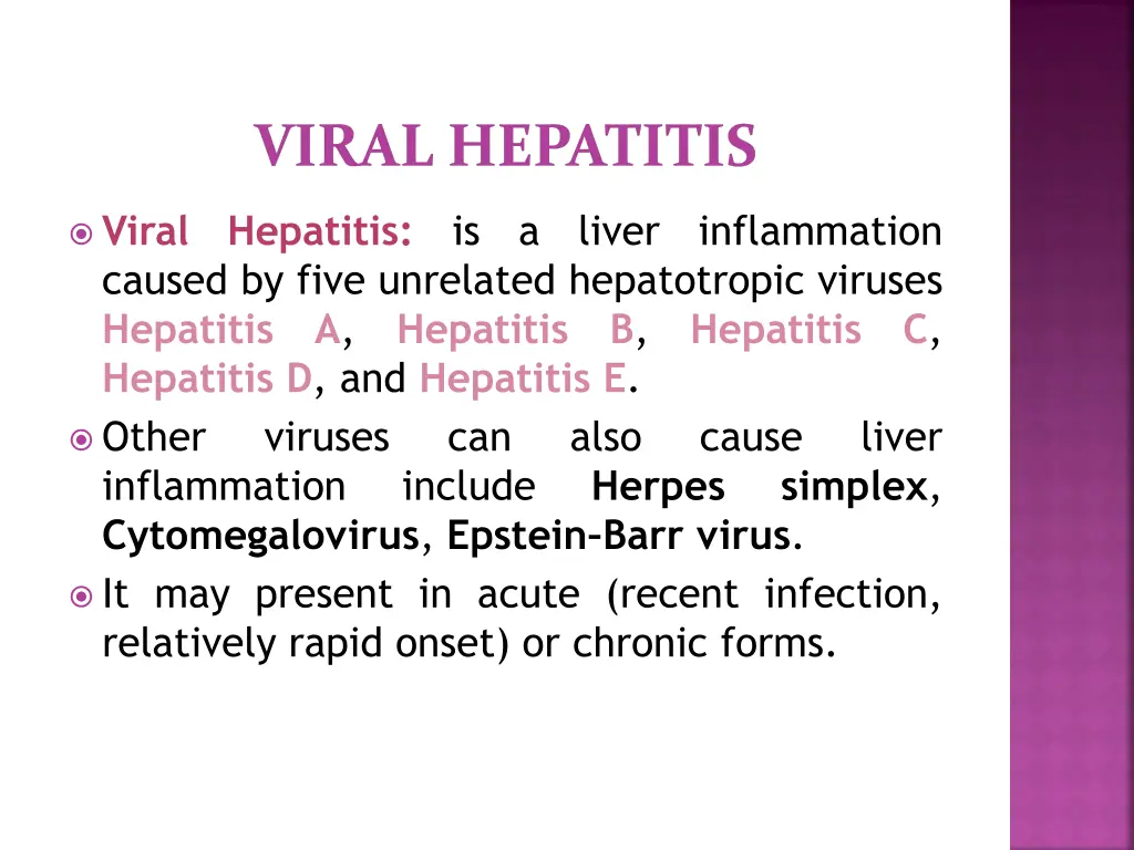 viral hepatitis 1