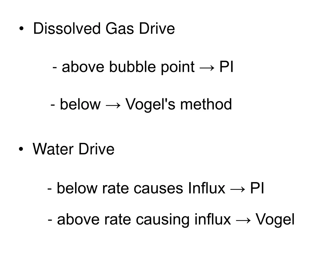 dissolved gas drive