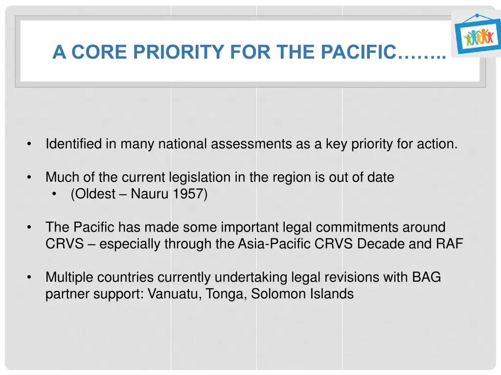 a core priority for the pacific