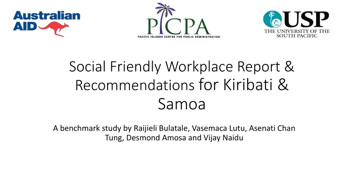 social friendly workplace report recommendations