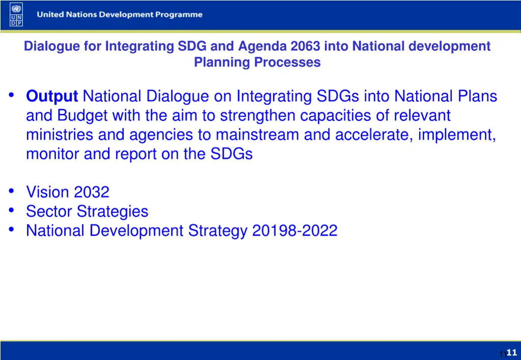 dialogue for integrating sdg and agenda 2063 into 1