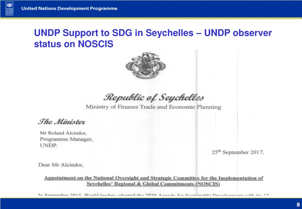 undp support to sdg in seychelles undp observer