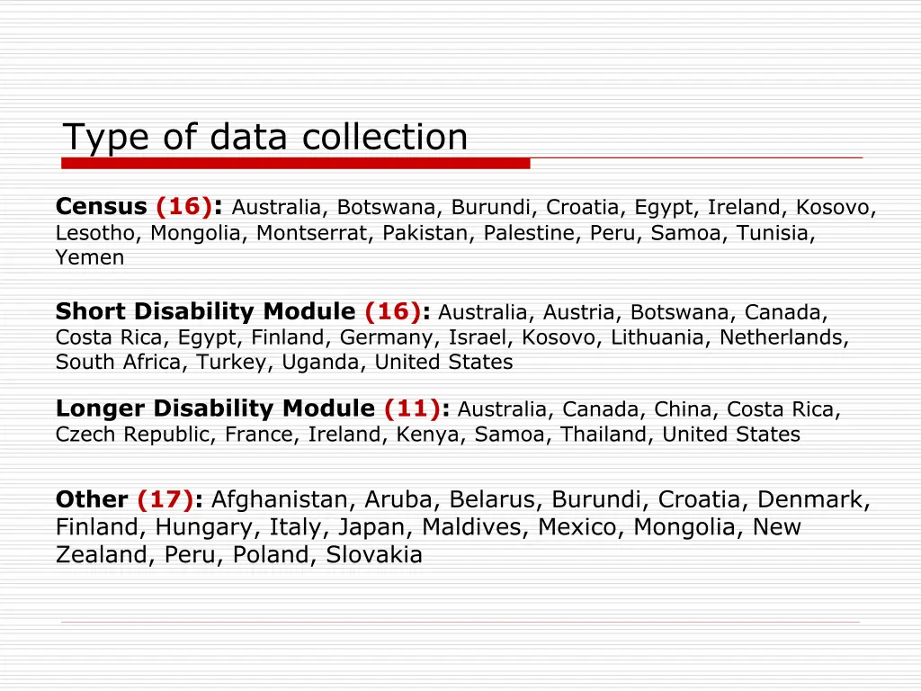 type of data collection