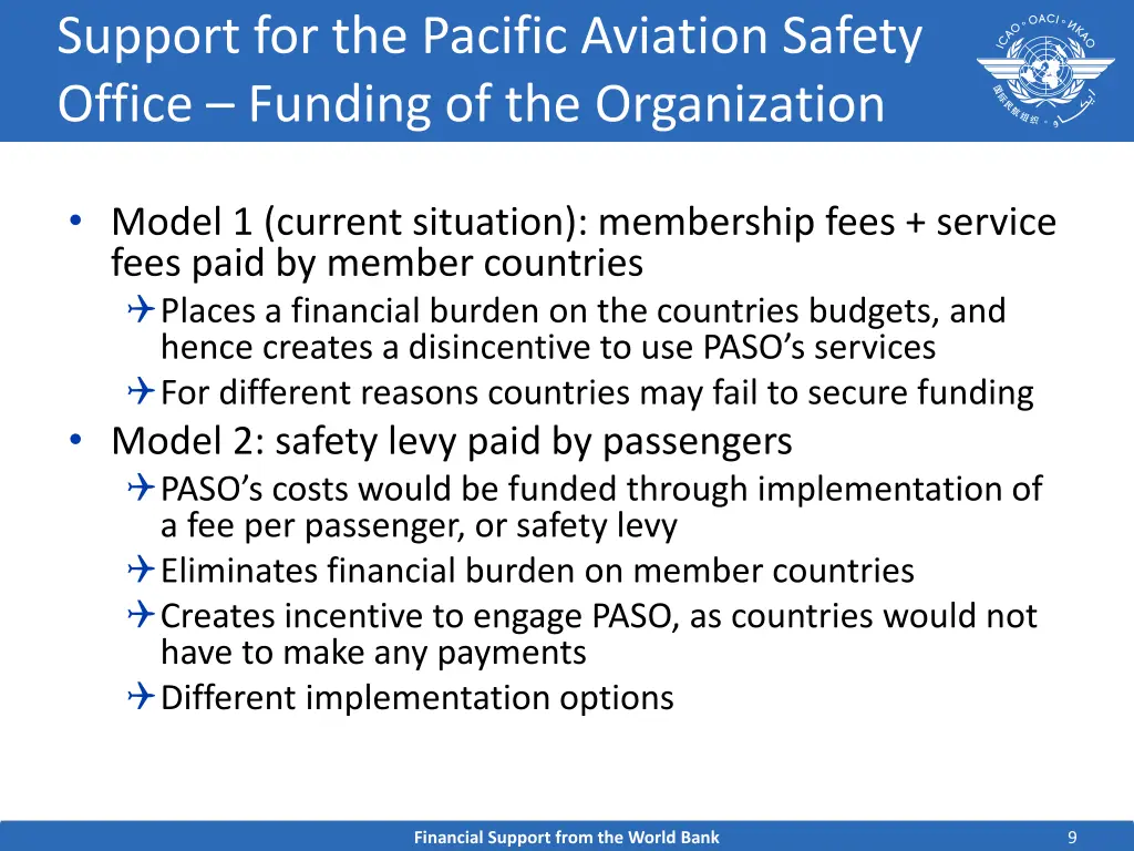 support for the pacific aviation safety office 3