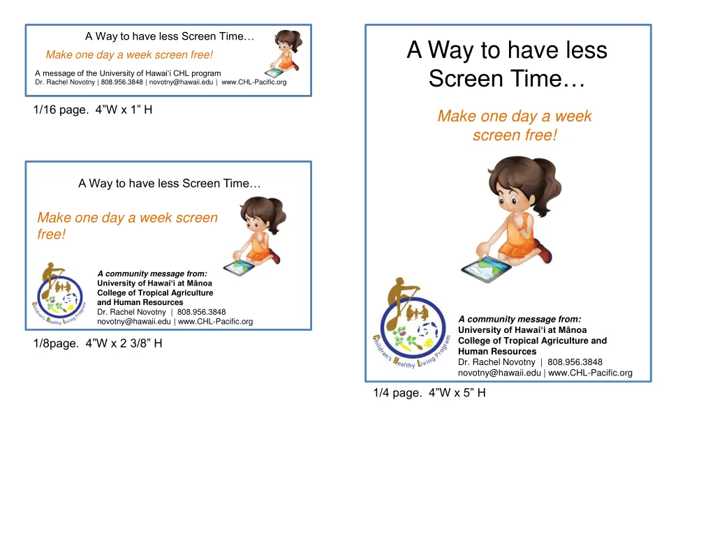 a way to have less screen time