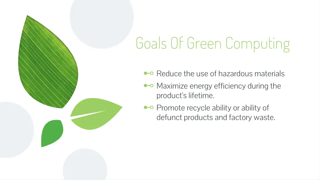 goals of green computing