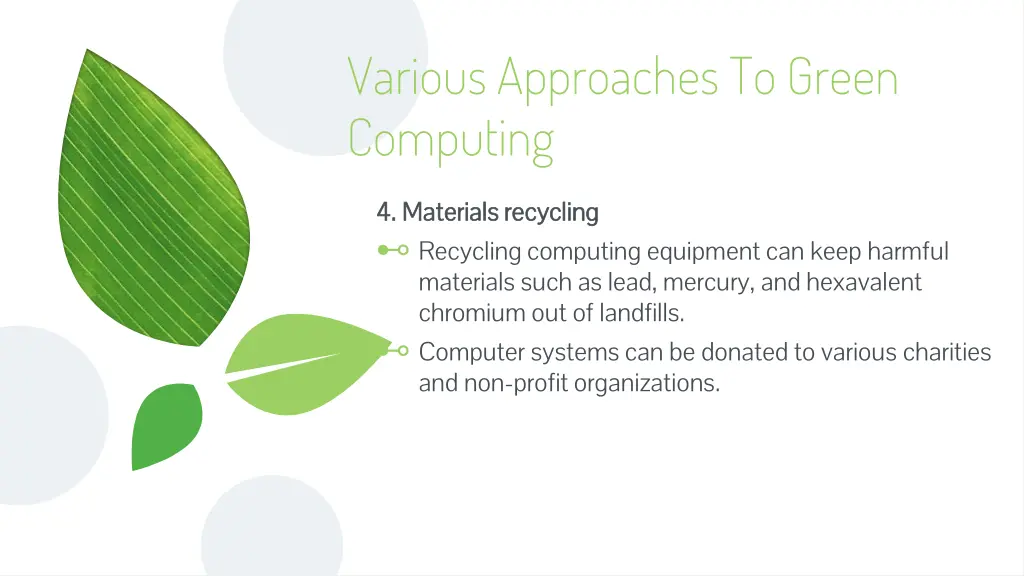 various approaches to green computing 3