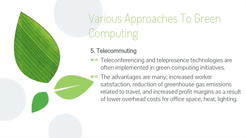 various approaches to green computing 4