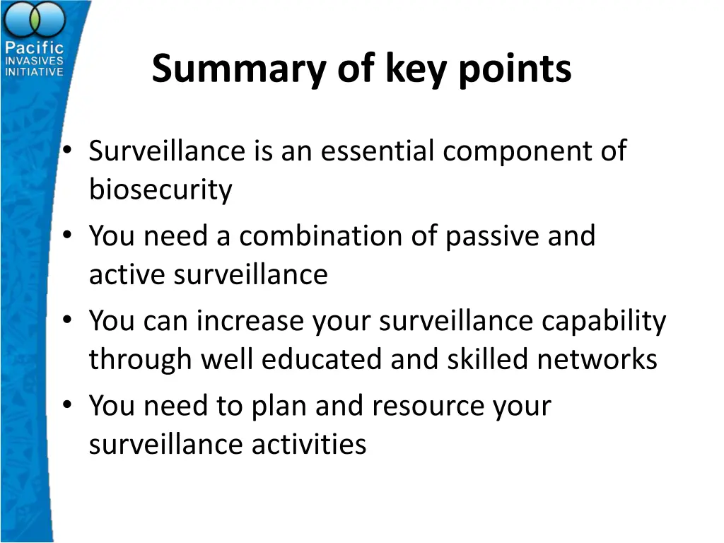 summary of key points