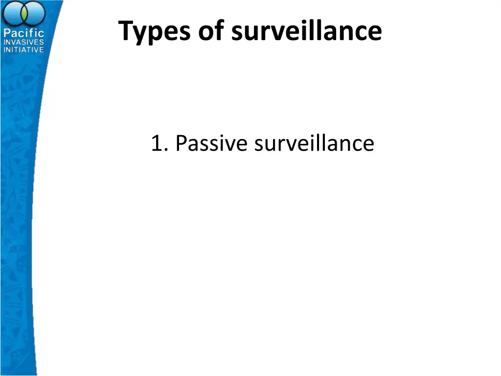 types of surveillance