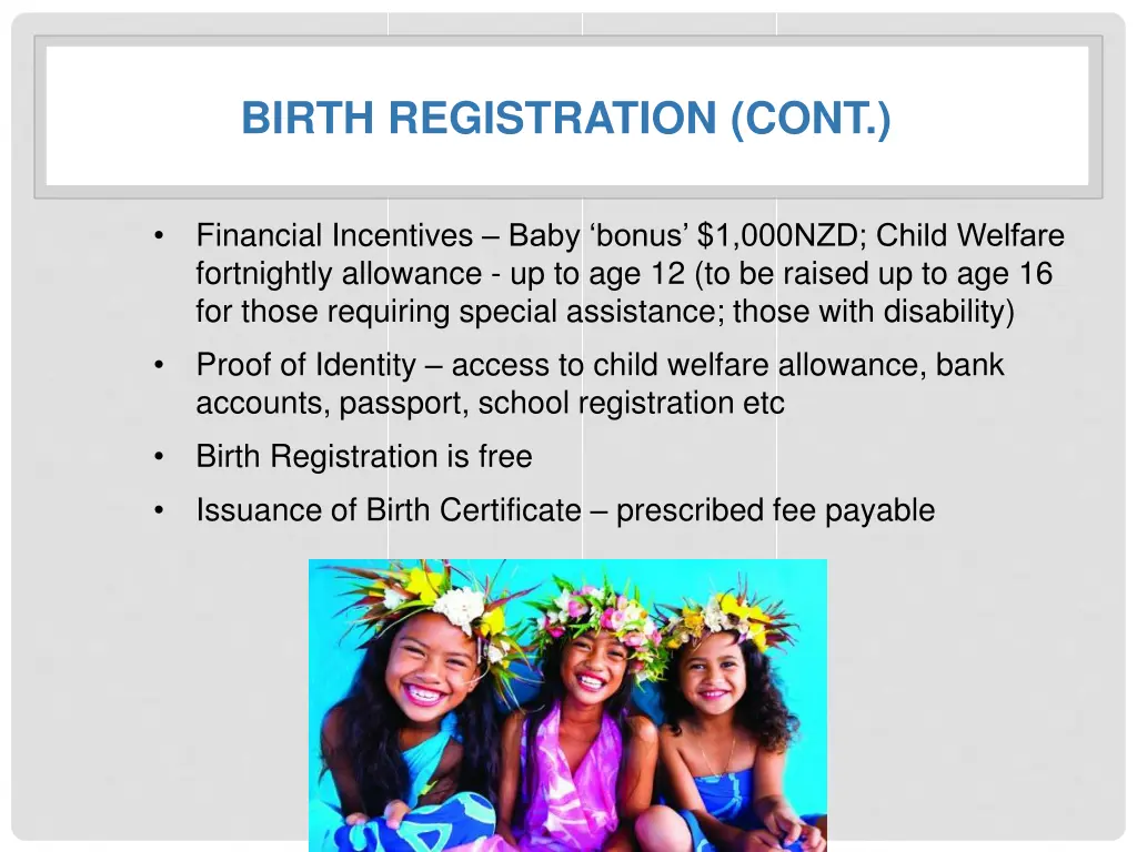 birth registration cont