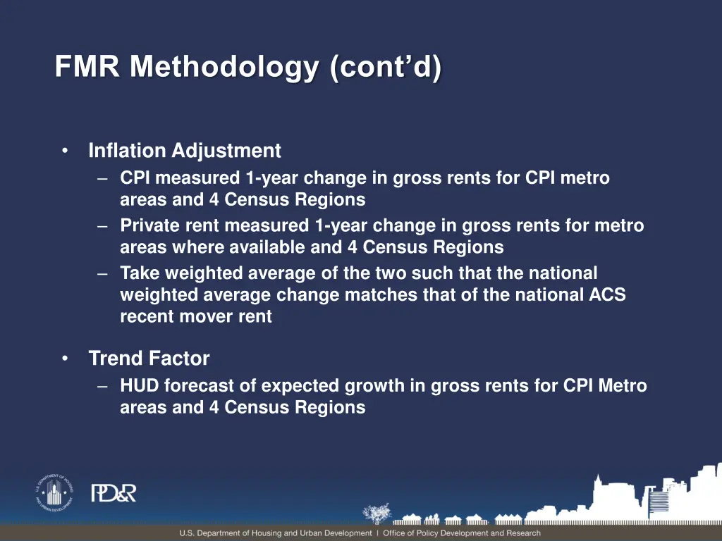 fmr methodology cont d