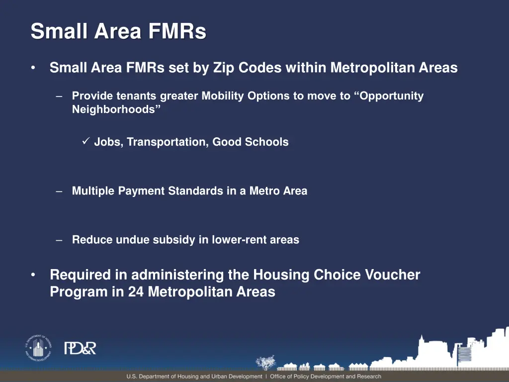 small area fmrs