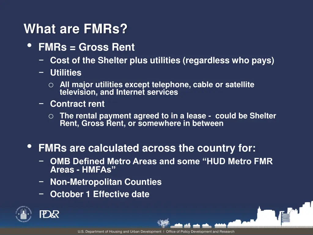 what are fmrs