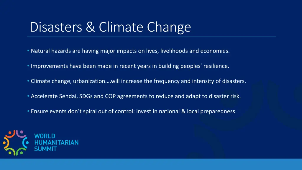 disasters climate change