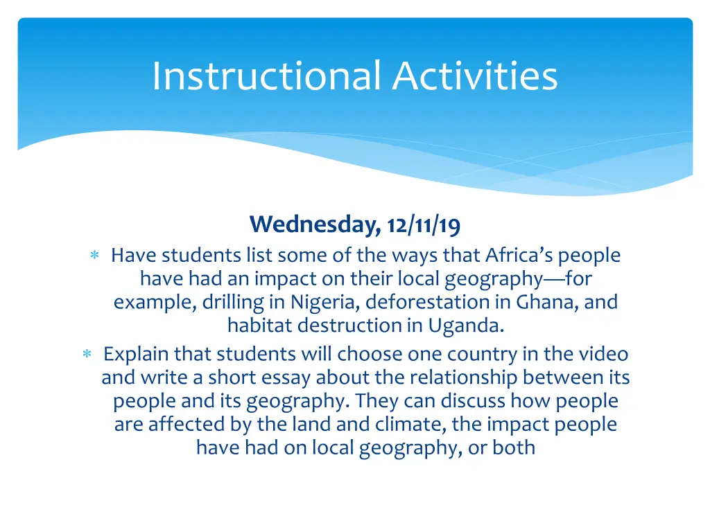 instructional activities 2