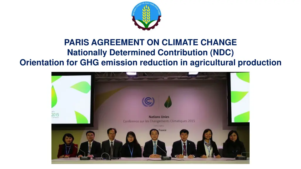 paris agreement on climate change nationally