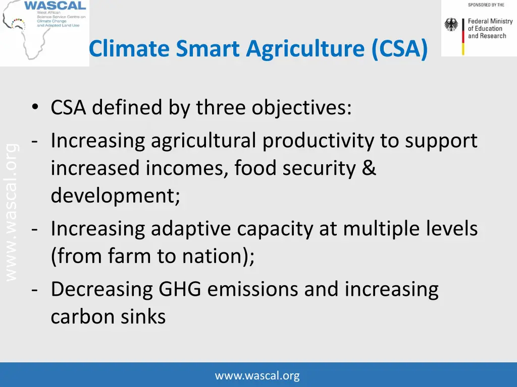 climate smart agriculture csa