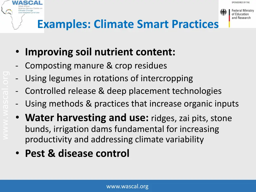 examples climate smart practices 1