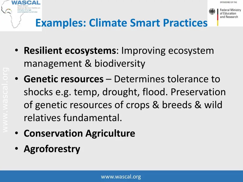 examples climate smart practices 2