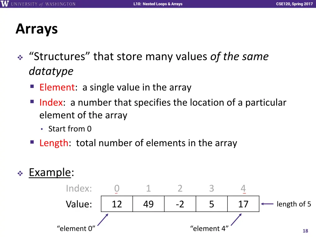 l10 nested loops arrays 17