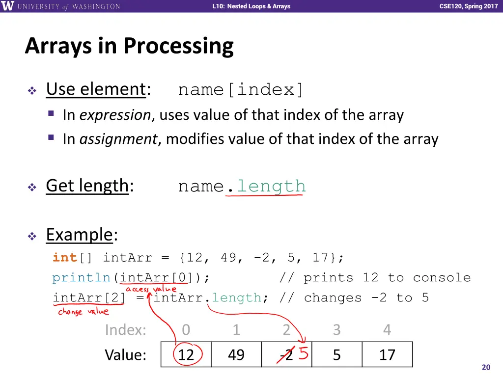 l10 nested loops arrays 19