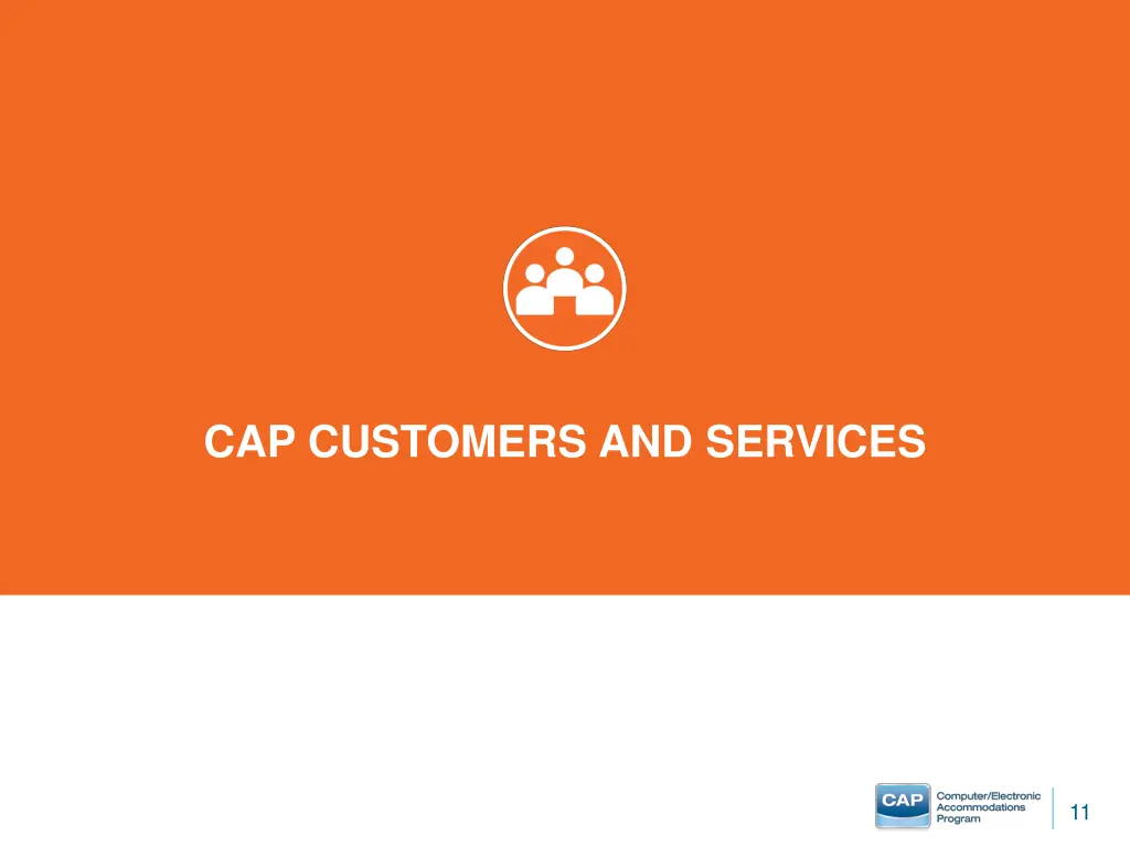 cap customers and services