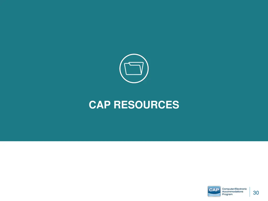 cap resources