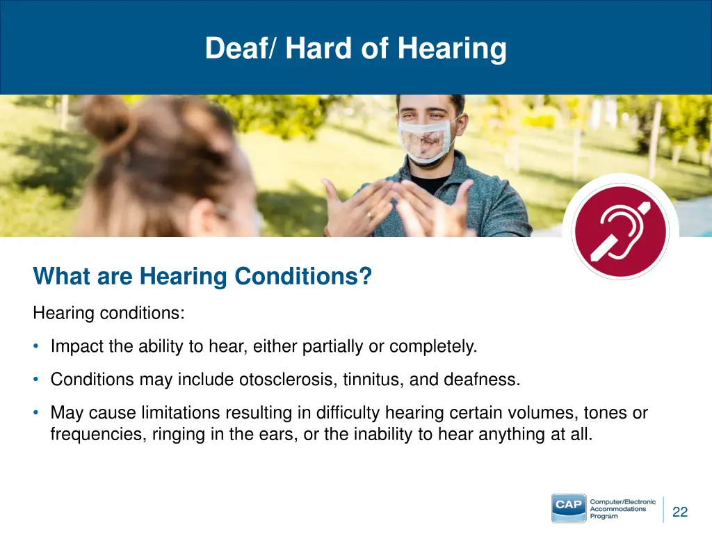 deaf hard of hearing