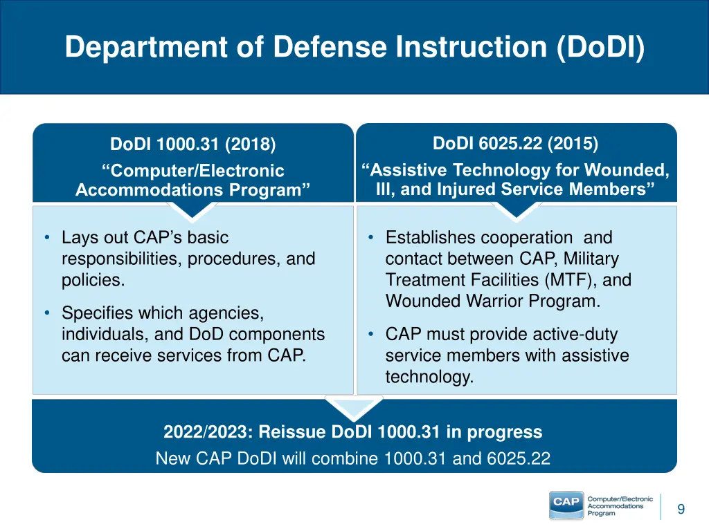 department of defense instruction dodi