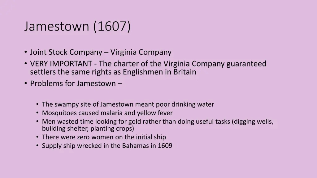 jamestown 1607