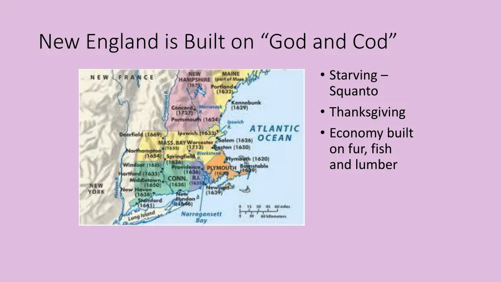 new england is built on god and cod