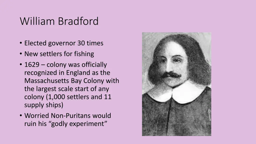 william bradford