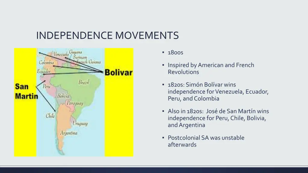 independence movements