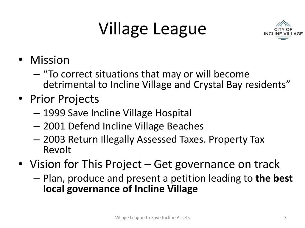 village league