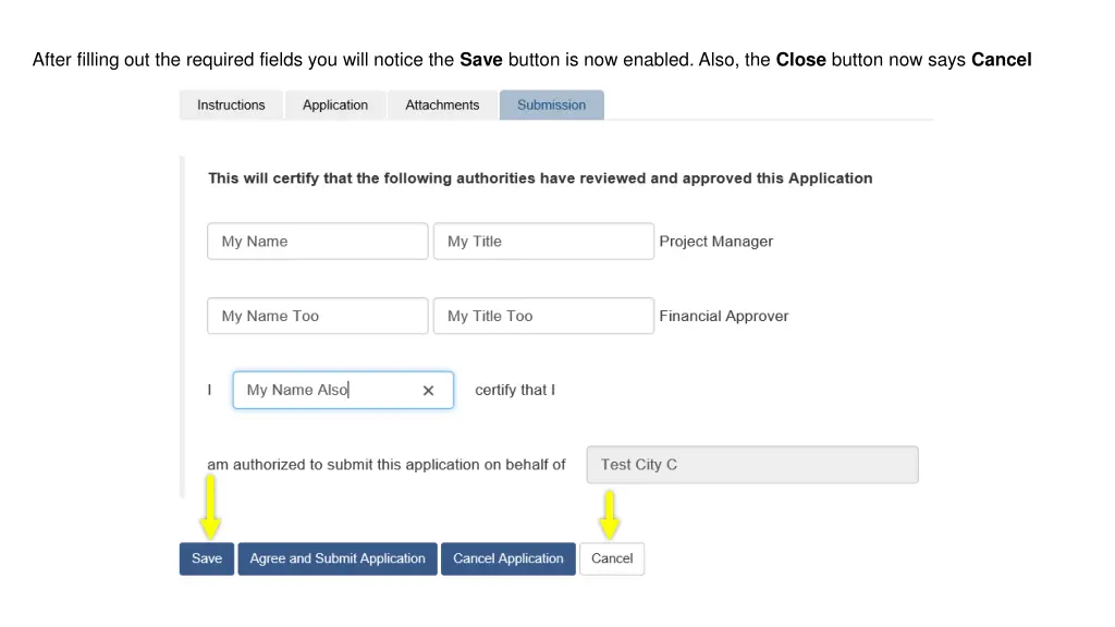 after filling out the required fields you will