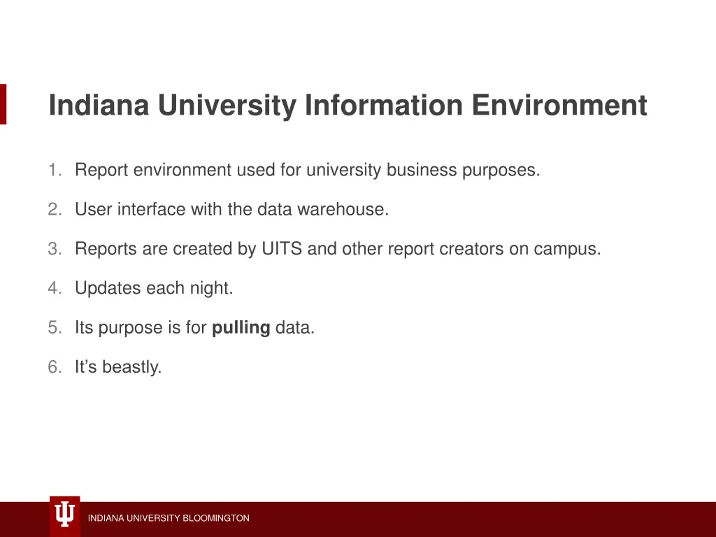 indiana university information environment