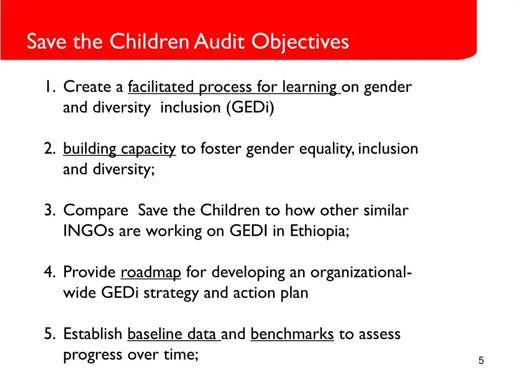 save the children audit objectives