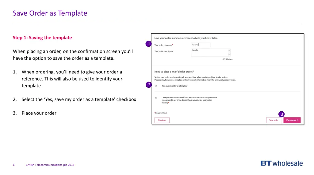 save order as template 1