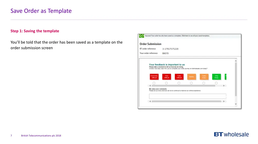 save order as template 2