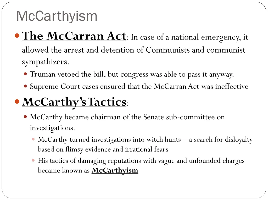 mccarthyism the mccarran act in case