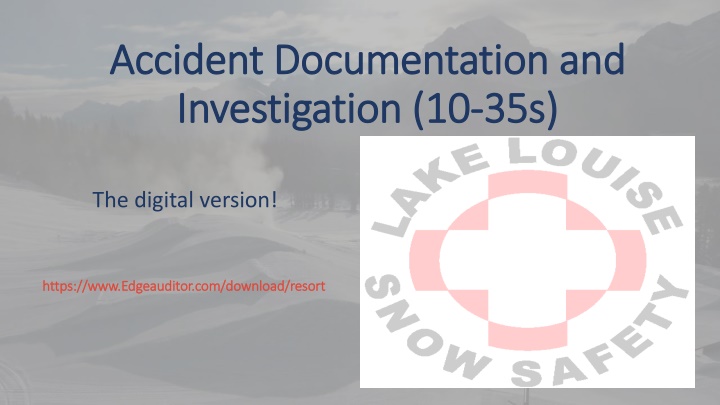 accident documentation and accident documentation