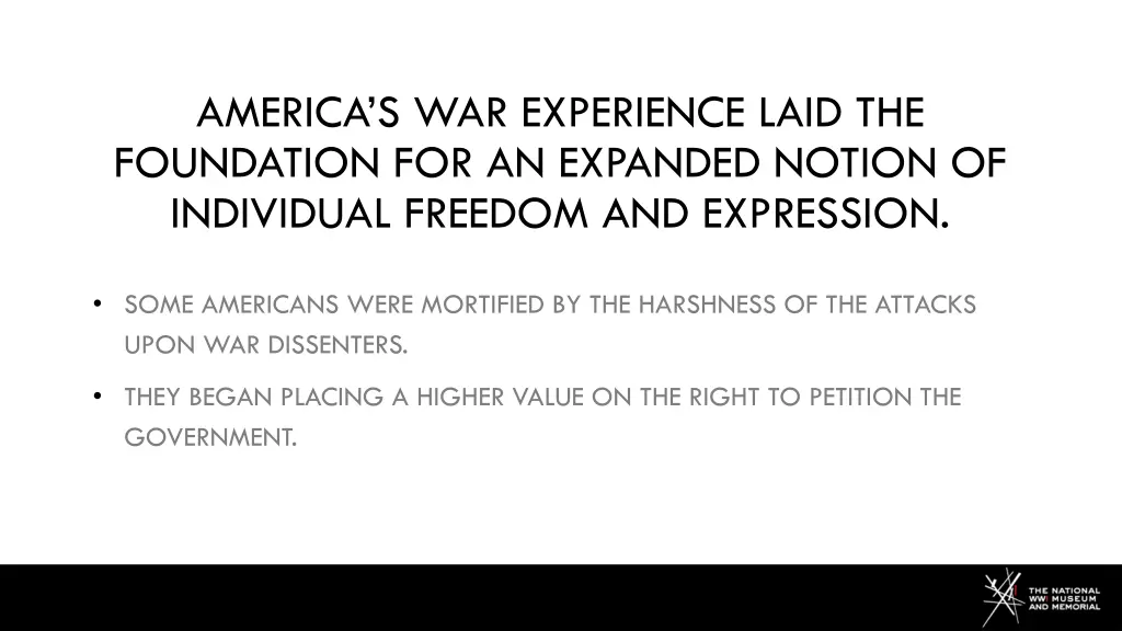 america s war experience laid the foundation