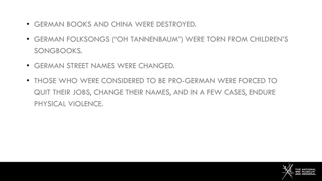 german books and china were destroyed